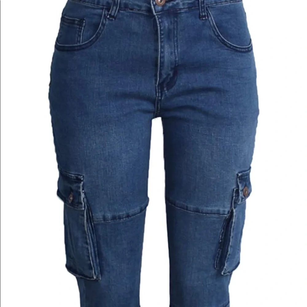 🆕Denim Cargo Jogger Jeans - Picture 5 of 7